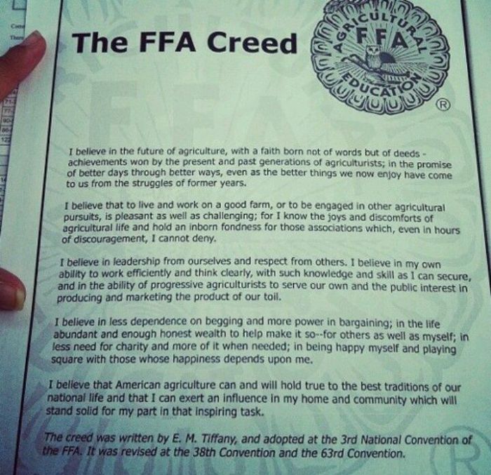 Ffa creed questions with answers