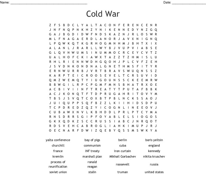 Cold war word search answers