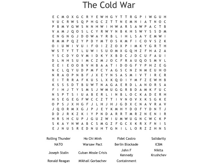 Cold war word search answers