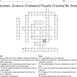 Introduction to science crossword puzzle