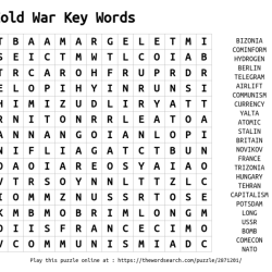 Cold war word search answers
