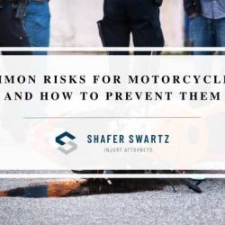 What hazards might this motorcyclist encounter